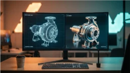 3D Rendering einer Pumpe